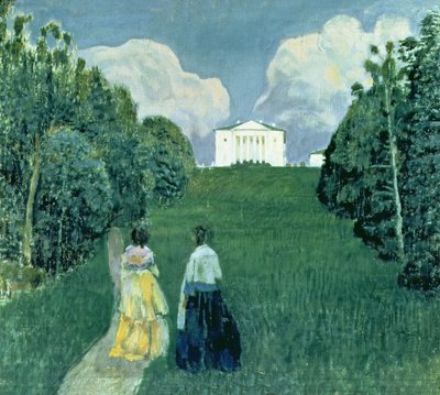 Gleam of the Sunset, 1904 by Viktor Elpidiforovich Borisov Musatov